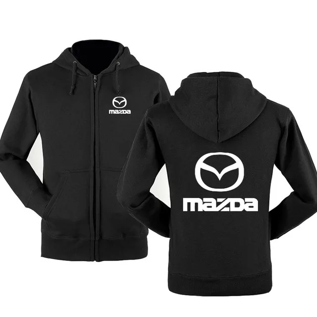Новая мода для Mazda автомобилей Логотип Толстовка толстовки для мужчин Толстовка весна осень флис хлопок куртка на молнии хип хоп Harajuku мужская одежда - Цвет: as picture