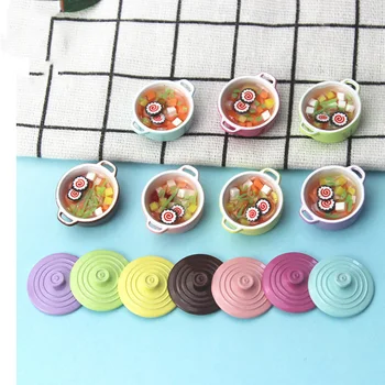 

Simulation Mini Play Toys Colorful Soup DIy Craft Kitchen Room Dollhouse Miniature 1:12 Doll Accessories Kids toys