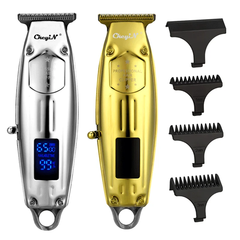 

Professional Hair Clipper Men Barber Electric Hair Trimmer Powerful Rechargeable Hair Cutting Machine LCD All-metal Haircut Kid