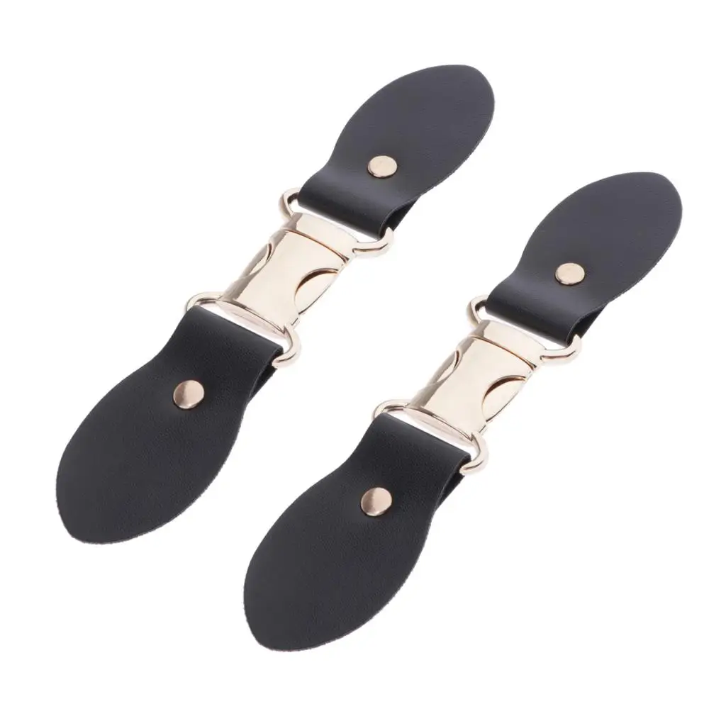 2 Pieces Sew on PU Leather Toggle Buttons DIY Clothing Accessories