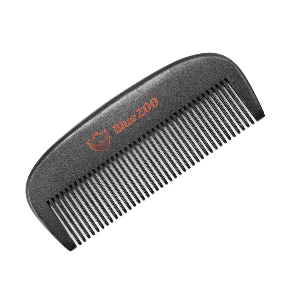 

Blue ZOO 1pcs Pearwood Beard Comb Mustache Care Anti-static Compact Size comb knife shampoo brush hair brushes edge brush