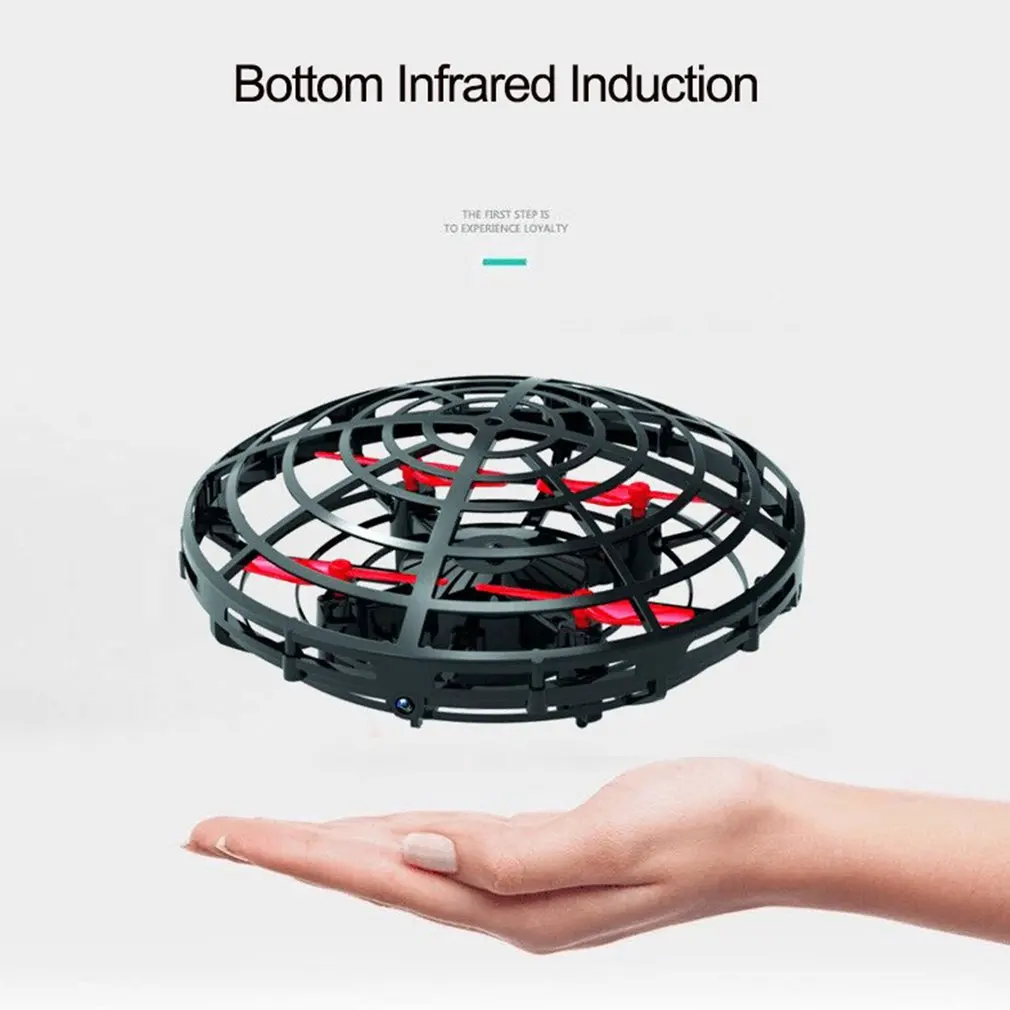 4-way induction UFO aircraft induction automatic obstacle avoidance flying saucer children's game toys