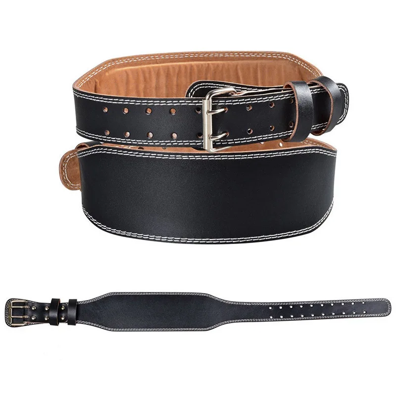 

Waist Support Leather Belt Weightlifting Dumbbell Barbell Gym Fitness Support Powerlifting Power Training Band Back Protector