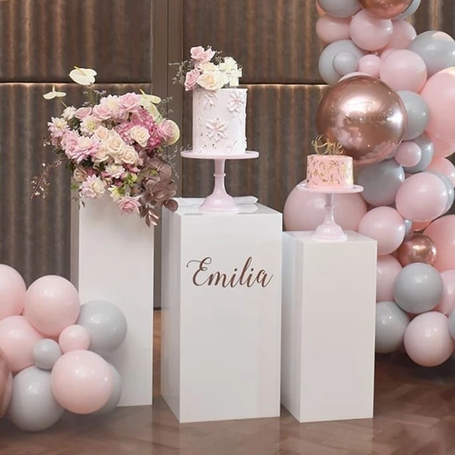 

3 шт./компл.) торт аксессуары для свадебного стола дисплей с пьедесталом, набор из 3 штук психического Свадебные украшения колонны дорожки свадебной сцены qq093