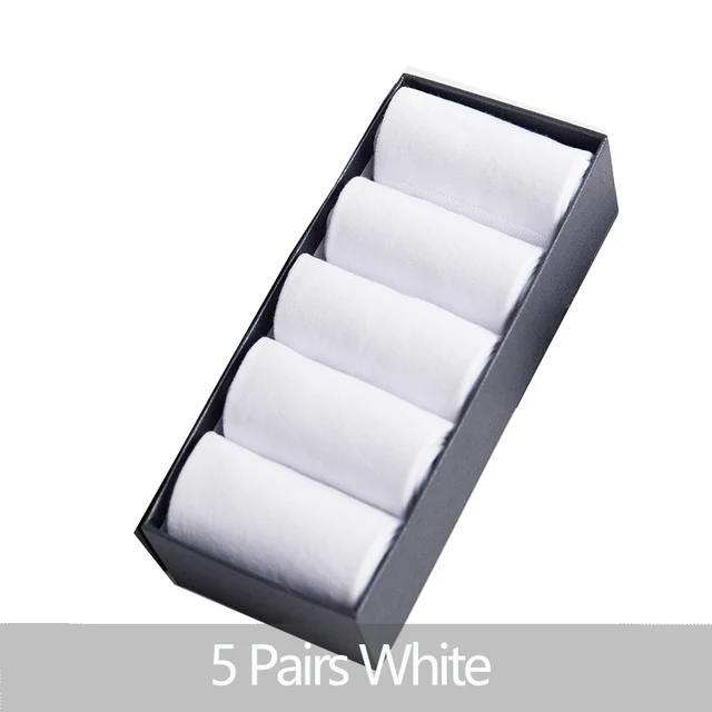 5/10 Pairs/Lot Men's Cotton Socks Plus Size Black Business Men Socks Breathable Spring Summer Autumn for Male Eur Size(39-48) 087-5-5