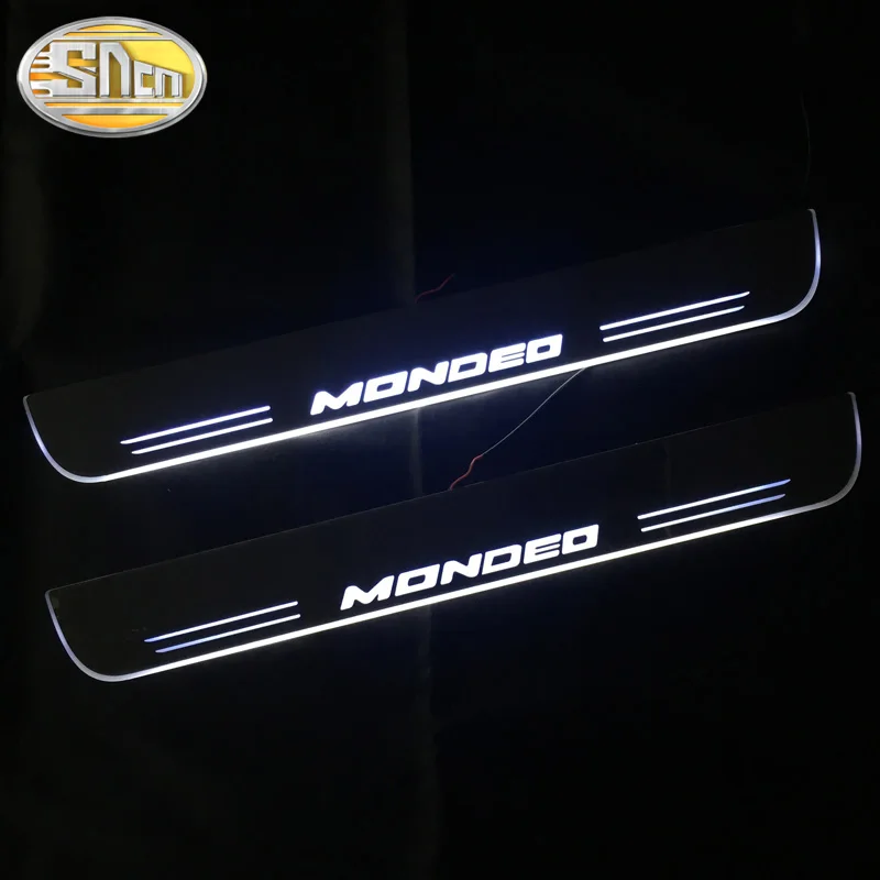 SNCN Автомобильный светодиодный дверной порог для Ford Mondeo 2013 - 2018 ультра-тонкий