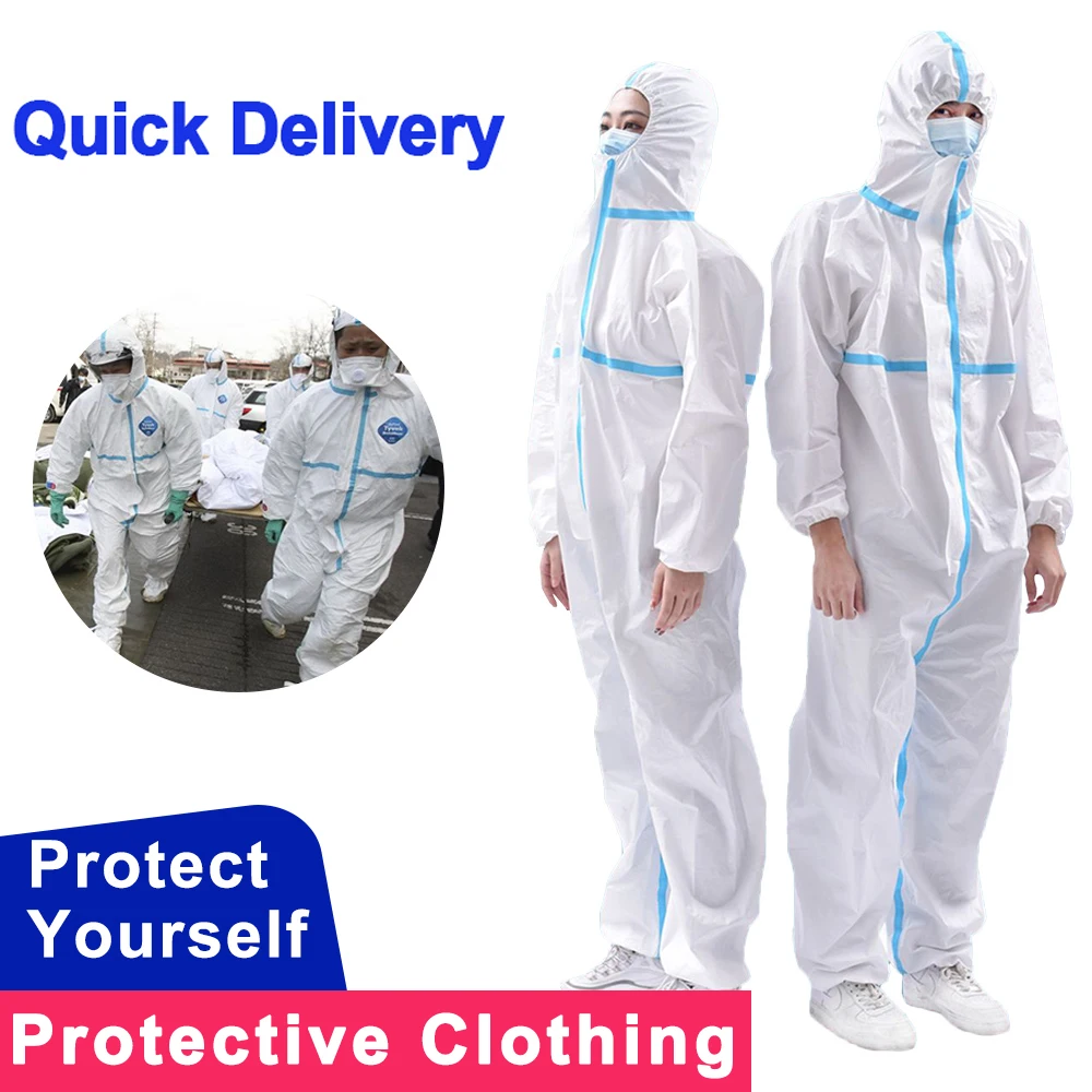 

One time Use Protective Clothing Disposable Anti Static Fog Dust-proof Protection Coverall Personal Protective Isolation suit