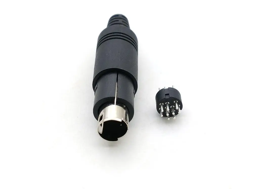 1 шт. 9 контактный штекер мини Din разъем для пайки|connector din|connector mini dinconnector pin |