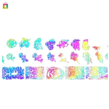 

BeautyBigBang Personality Transfer Foils Nail Stickers DIY Glitter Waterproof Nail Decoration Decals