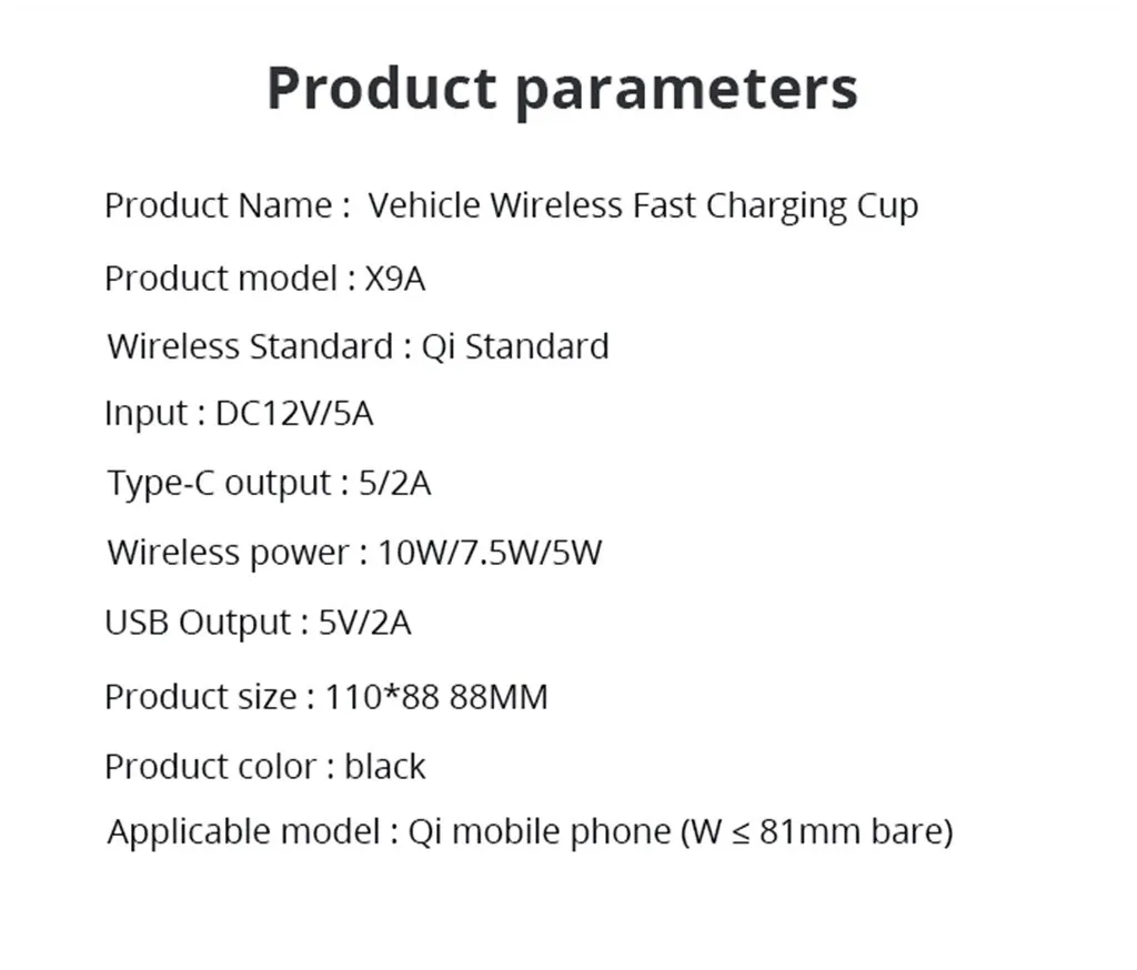 X9A 10W Беспроводная чашка зарядного устройства с USB для iPhone 11/Pro Max для Airpods 2th Высокое качество дропшиппинг