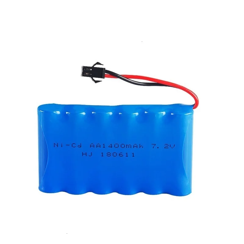 SM Plug) Ni-CD 7,2 v 1400mah батарея+ 7,2 v зарядное устройство для радиоуправляемого игрушечного автомобиля Танк Поезд Робот Лодка пистолет 5* AA 7,2 v перезаряжаемый аккумулятор