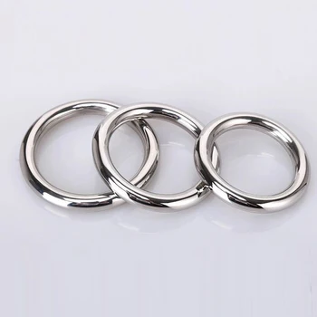 Sex Toys 3 Size Stainless Steel Penis Ring Delay Ejaculation Time Cock Ring Sex Toys For Men Cockring Toys for adults 6
