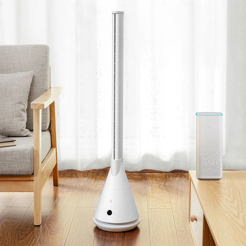 

New Xiaomi Rosou SS4 Fan Tower Style Vertical Leafless Mijia APP Remote Control Timing 11 Speed Natural Wind Fan For Home Office