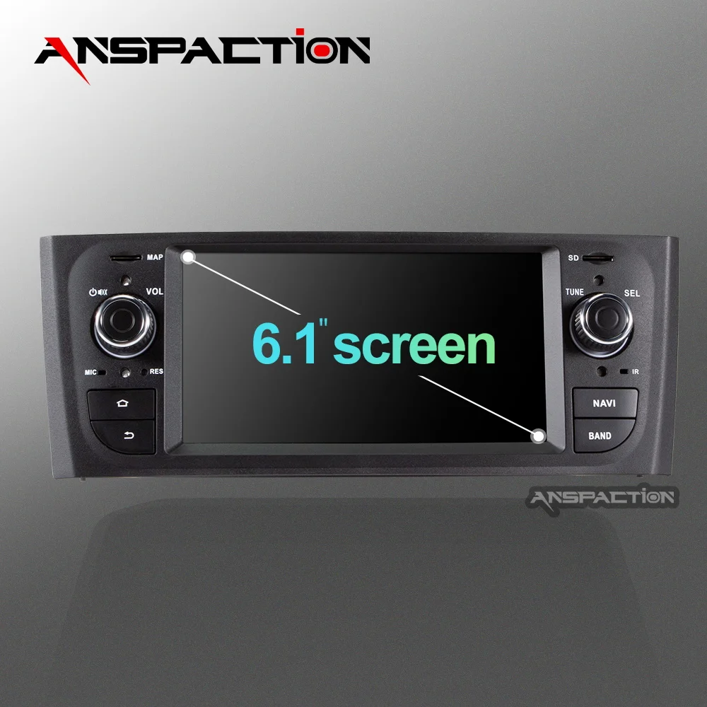 Best Anspaction 6.1 inch Android 8.1 car dvd for Fiat Grande Punto 2006-2012 car radio stereo gps navigation car stereo media player 5
