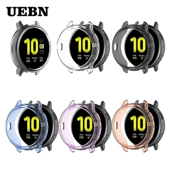 

UEBN TPU silicone Anti-fall protective case for Samsung galaxy watch active 2 44mm 40mm SM-R830 R820 Replacement Cover