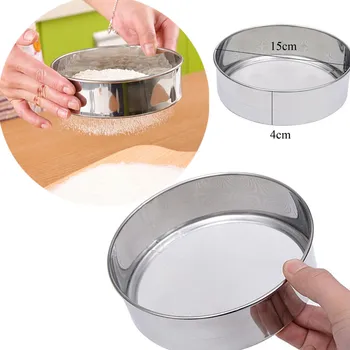 

Mesh Sieve Strainer Cake Baking Household Kitchen Tools Stainless Flour Sifter & Shakers Eco-friendly CIQ