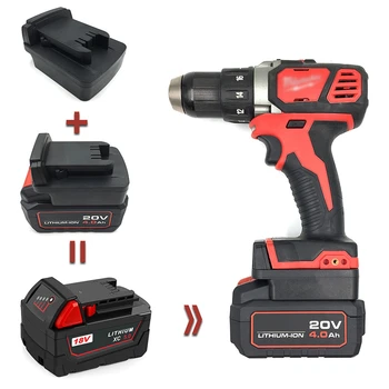 

DEVON 20V Li-ion Battery to Milwaukee 18V Li-ion Battery Adapter Converter for Cordless Power Battery Tools Accessories