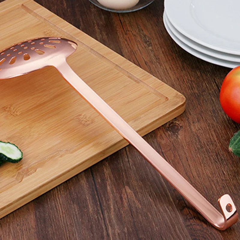 LUDA Stainless Steel Colander Kitchen Vegetable Skimmer Spoon Ladle Strainer Filter Drain Veggies Gadget Cooking Tools