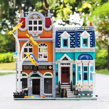 

2524Pcs Creator European Bookstore Bookshop 10270 City Street View Model Building Blocks Bricks Toys Children Gifts