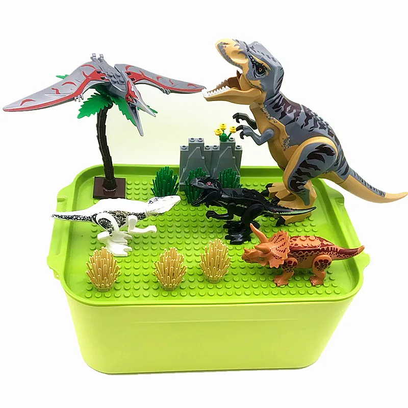 Детский конструктор с динозаврами MOC игрушки для мальчиков и девочек подарок на