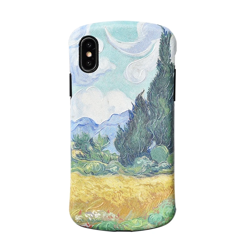 Новый 2019 матовый милый Dooling художественный абстрактный рисунок чехол для iPhone X XS