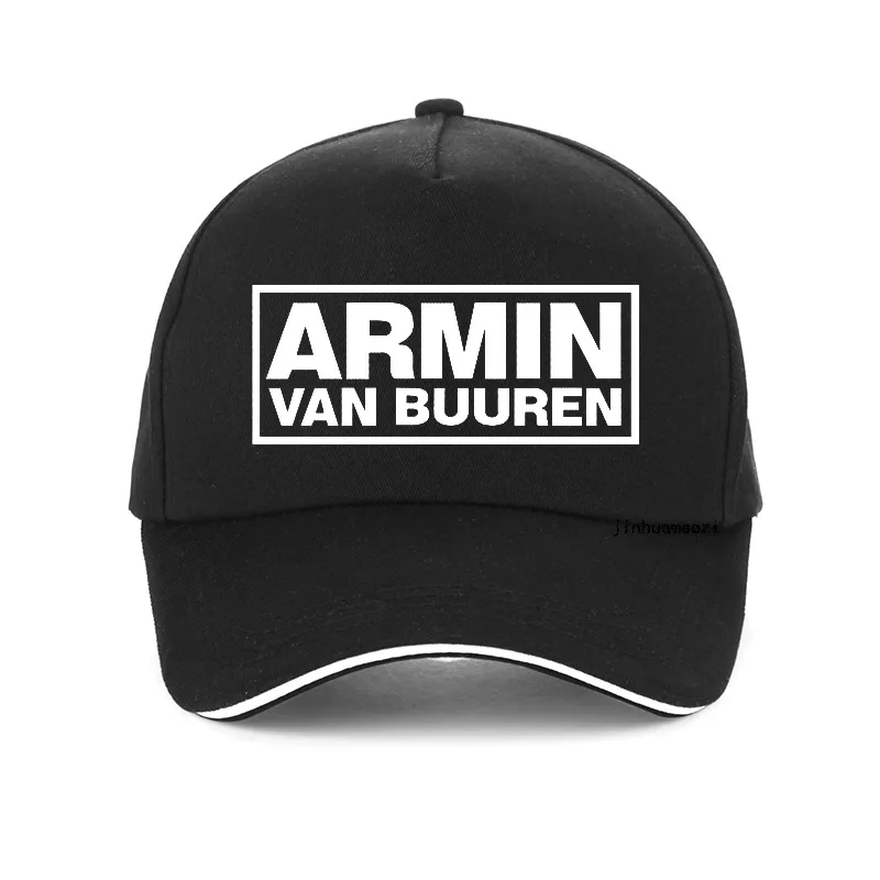 ARMIN VAN BUUREN бейсболка с принтом ASOT HOUSE MUSIC IBIZA RAVE DJ для мужчин и женщин регулируемая бейсболка шапки чепчик унисекс - Цвет: Черный
