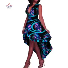 Комплект из обуви в африканском стиле платья для Для женщин с v-образным вырезом, сексуальное, Для женщин Платья для вечеринок Макси платье в африканском стиле размера плюс женская одежда 6XL BRW WY1986