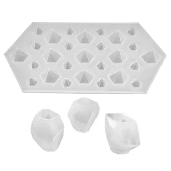 

3X Transparent Silicone Mould Dried Flower Resin Decorative Craft & 1x Diamond DIY Silicone Stencil Craft Mold Mold