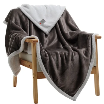 

Thick Blankets For Beds Throw Velvet Plush Flannel Winter Wool Blanket Bedding Home AB Sheep Baby Aircraft Sofa Use Blanket D30
