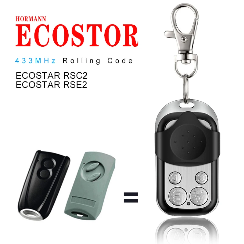 Совместимость Hormann Ecostar RSC2 RSE2 433 МГц RF пульт Управление непрерывно изменяющийся