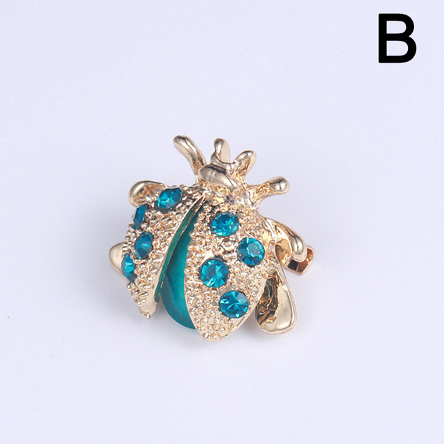 Vintage Ladybird Brooches For Women Insect Brooch Pin Fashion Dress Coat Accessories Cute Female Jewelry Ladybug Brooch