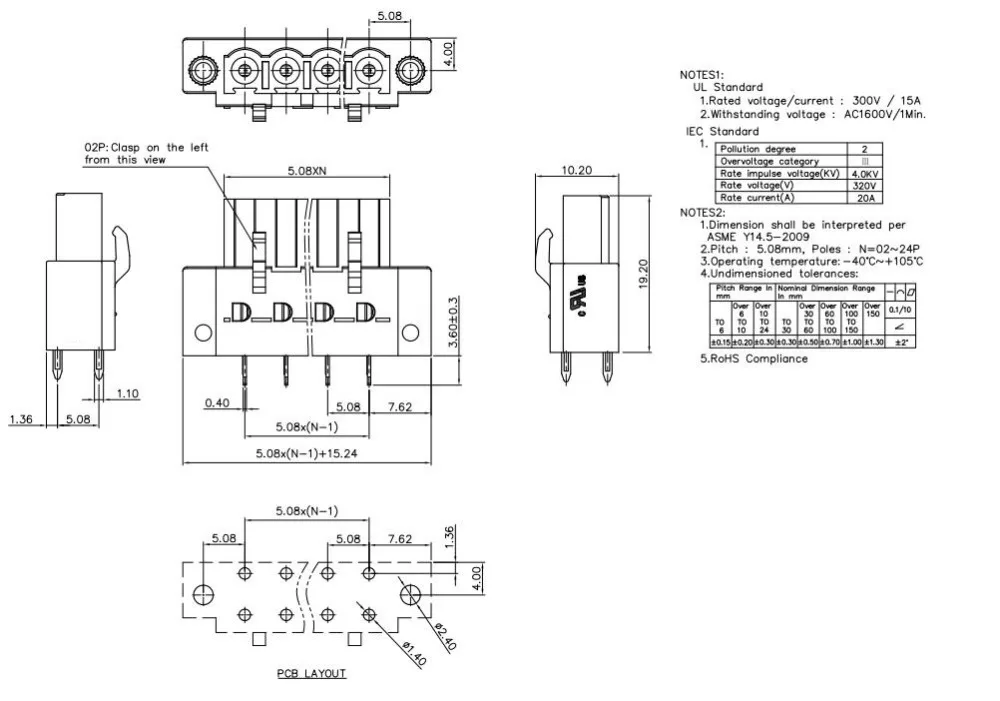 KF2EDGBM 5,08 2P~ 12P PCB плагин клеммный блок 2EDGBM 5,08 мм 2PIN~ 12PIN ICV 2,5 GF PHOENIX контакт DEGSON KEFA YANNIU