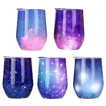 

9oz Travel Coffee Mug Termos Flute Stainless Steel Swig Egg Shape Wine Cup Tumbler Thermos Vacuum Flask Insulated tazas de cafe