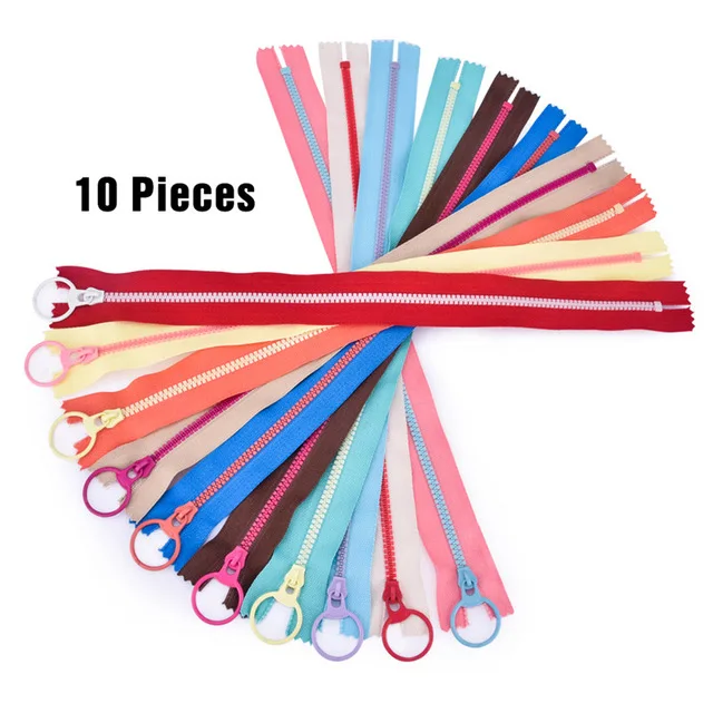 10pcs Zipper Kit 197 194 10 шт. Набор для ремонта на молнии язычок ползунка молнии Сменный Набор установка плоскогубцы сумка для хранения рукоделие куртка Шитье - Цвет: 10pcs Zipper Kit