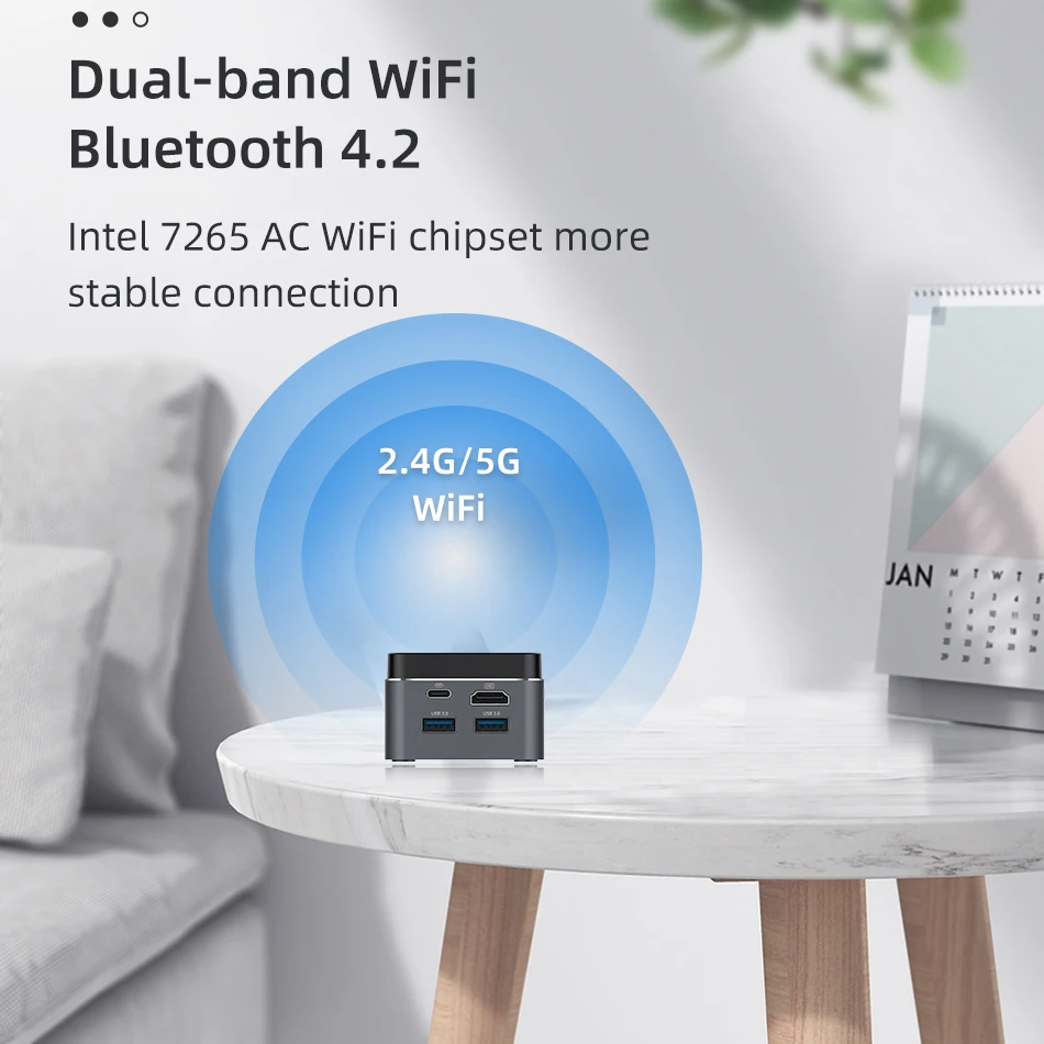 Карманный мини ПК Intel Celeron N4100 8 Гб LPDDR4 128 SSD Windows 10 2 4G/5 0G WiFi Bluetooth 4 HDMI 0 4K 60Hz Type C