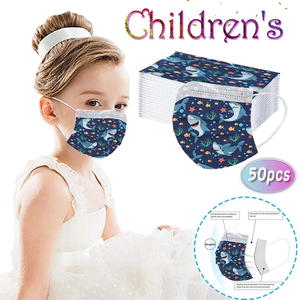 Mascarilla infantil детский одноразовый промышленный 3-слойный 50 шт. mascarilla Monder шарф