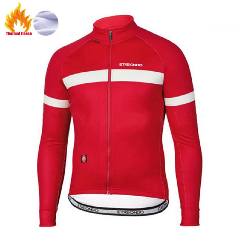 Tops 5 Etxeondo зимняя теплая флисовая куртка для велоспорта Джерси с длинным рукавом Ropa ciclismo hombre одежда для велосипеда одежда для велоспорта - Цвет: Tops 5