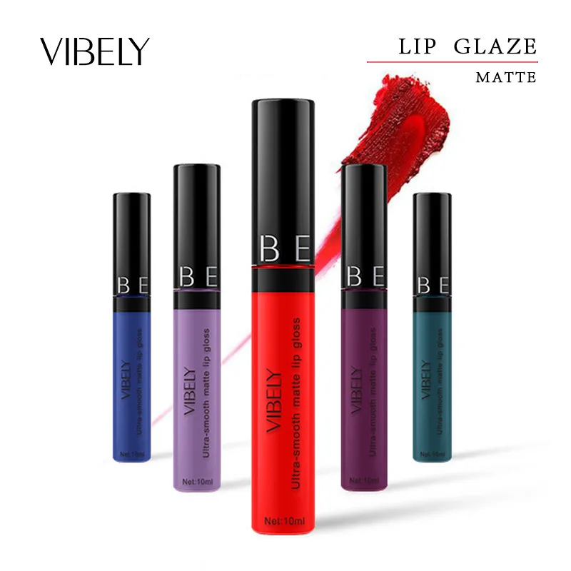29 Color VIBELY Round Tube Matte Lip Glaze Waterproof Smooth Silky Long Lasting Moisturizing Lipstick Makeup Cosmetics TSLM1 | Красота и