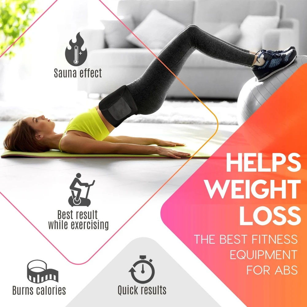 Sweat Belt Polyester Fiber Black Portable Sport Goods Gym Climbing Fitness Equipment Waist Protection Marvellous Waist Trimmer