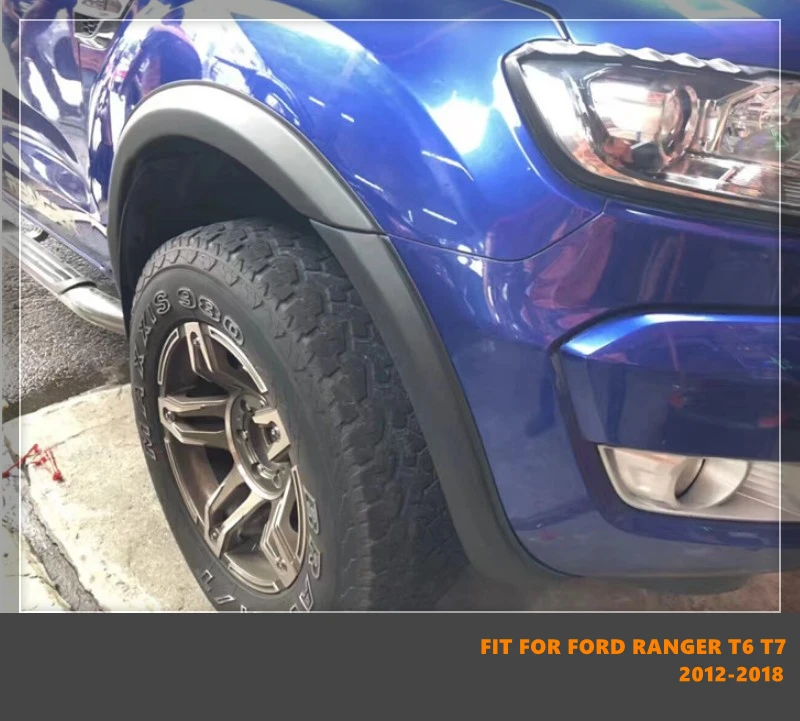 

Good Quality ABS Car Wheel Eyebrow Arc Ring Fender Wheel Arch Fit For Ford Ranger T6 T7 2012-2018