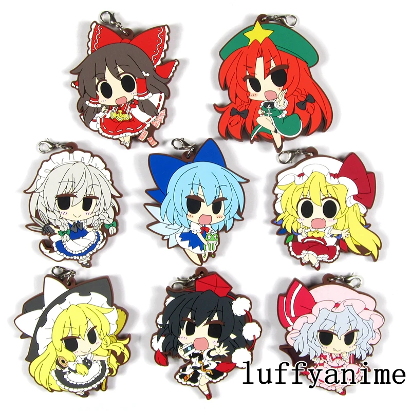 Проект Touhou ежедневный талисман Hong Meirin Kirisame Marisa Izayoi Sakuya Shameimaru Aya аниме брелок для