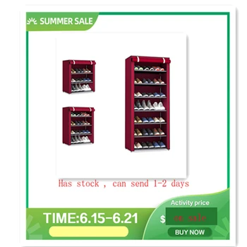 

Lightness Fabric Storage Shoe Rack Hallway Cabinet Organizer Holder Assemble Shoes Shelf DIY Russia China Stock Home Furniture