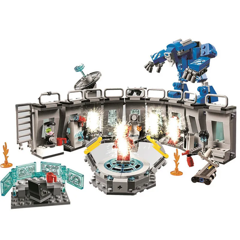 

Avengers 4 Super Heroes Building Blocks Brick Toys Compatible with legoingly Endgame Ultimate Quinjet Set Figures Toys Iron Man