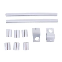 Серебристо-крепление на руль, настраиваемый, CNC Поднятый Клип на вилка трубка 25/29/30 мм