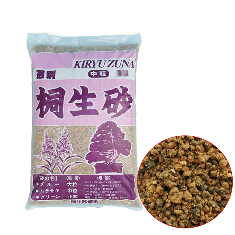 Kiryuzuna-suelo de pavimentación carnoso Granular transpirable, textura dura, retención de agua, suculenta, bonsái, 500G, 6-12mm