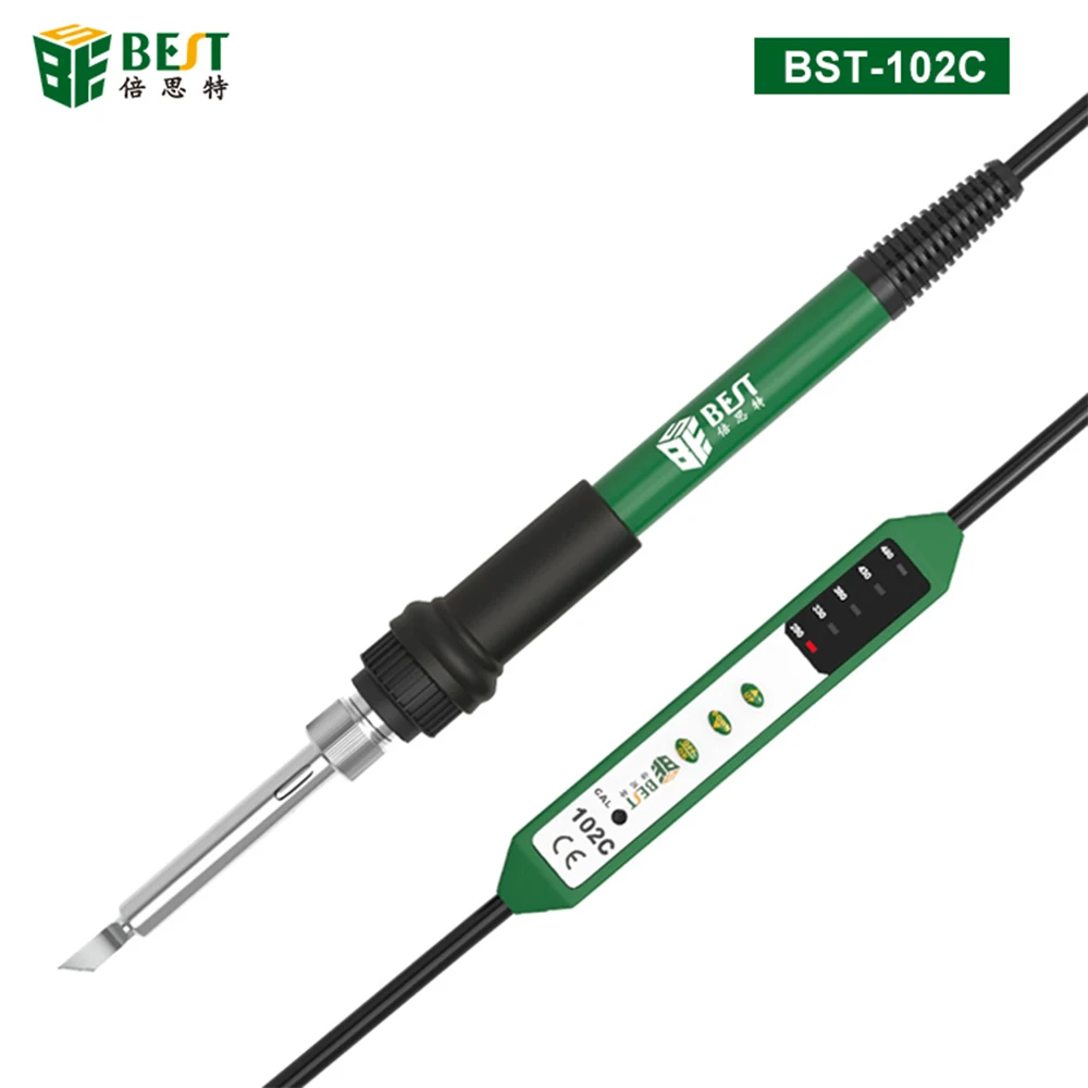 

Adjustable Temperature Electric Soldering Iron 220V 110V 60W / 90W Welding Solder Rework Station Heat Pencil 1Pc Tip Repair Tool