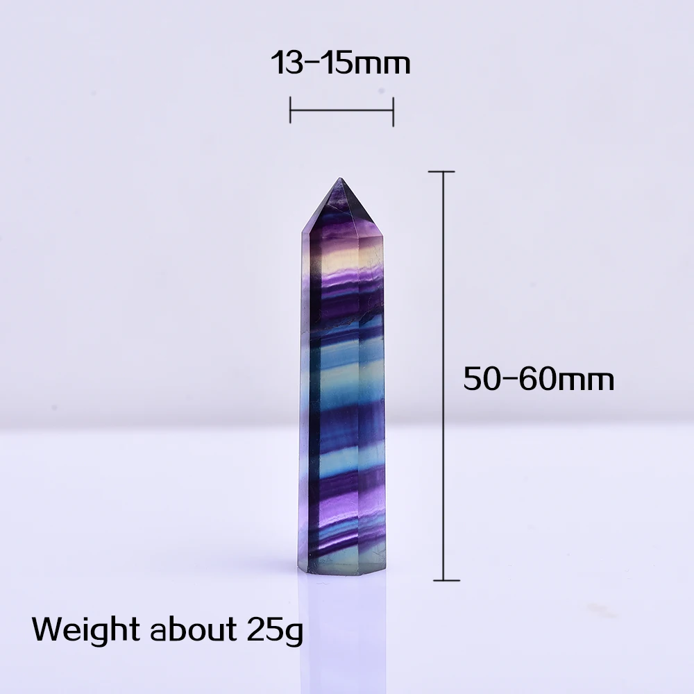 1pc 50-60mm Natural crystal Hexagonal Column Crystal Point Healing Wand Mineral Stone Study Room Decoration Craft 1pc 50-60mm Natural crystal Hexagonal Column Crystal Point Healing Wand Mineral Stone Study Room Decoration Craft