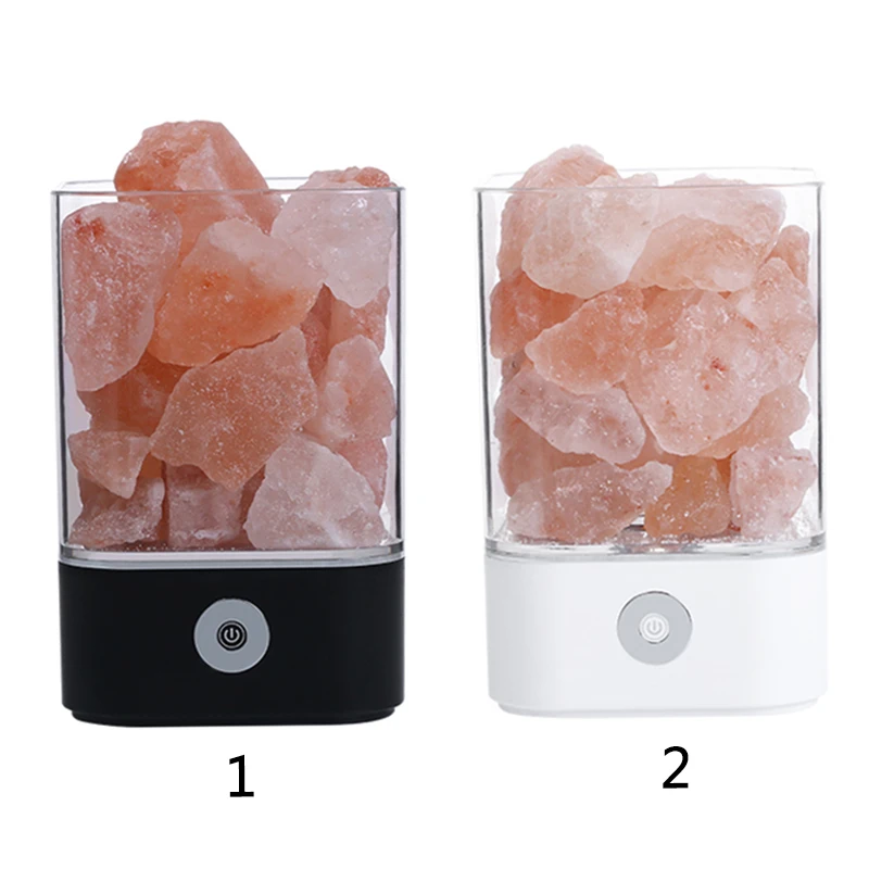 USB Crystal Light natural himalayan salt lamp led Lamp Air Purifier Mood Creator Indoor warm light table lamp bedroom lava lamp