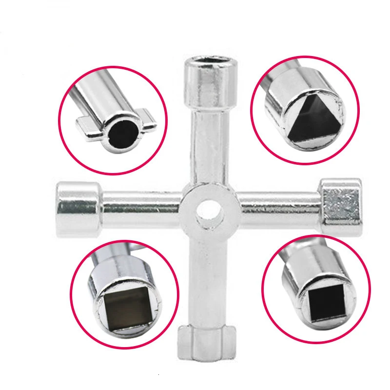 

FGHGF 4 1 Cabinet New In Universal Key Key Wrench Square Key Triangle Train Electrical Cupboard Box Elevator Wrench Switch