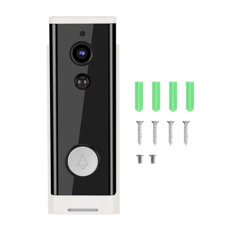 

1080P WiFi HD Wireless PIR Monitor 2-Way Intercom Camera Video Doorbell Work with Tuya Smart Life Door Bell